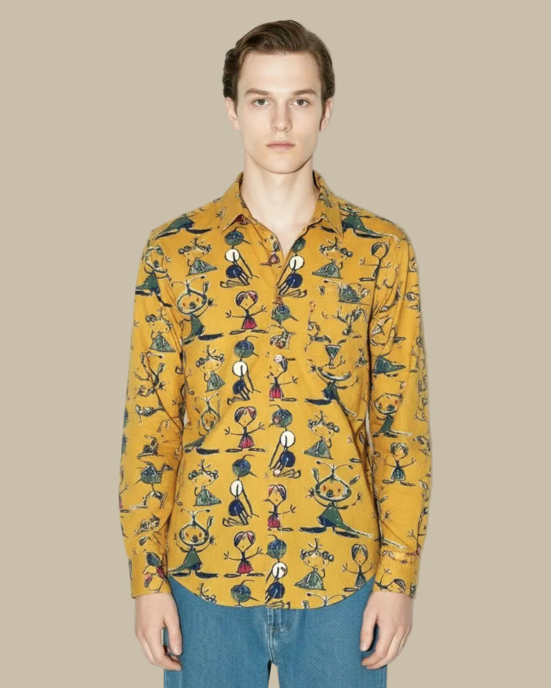 Pure Cotton Flower Printed Shirt