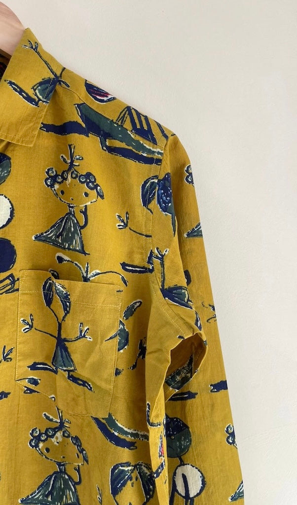 Pure Cotton Flower Printed Shirt