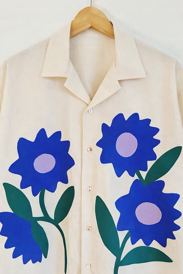 Sunflower Shirt Hand Painted