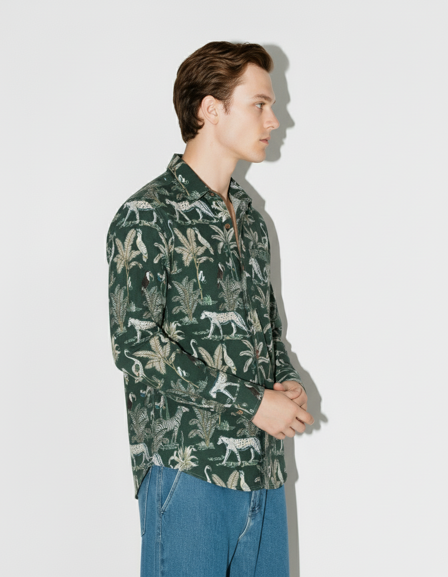 Pure Cotton Printed Shirt