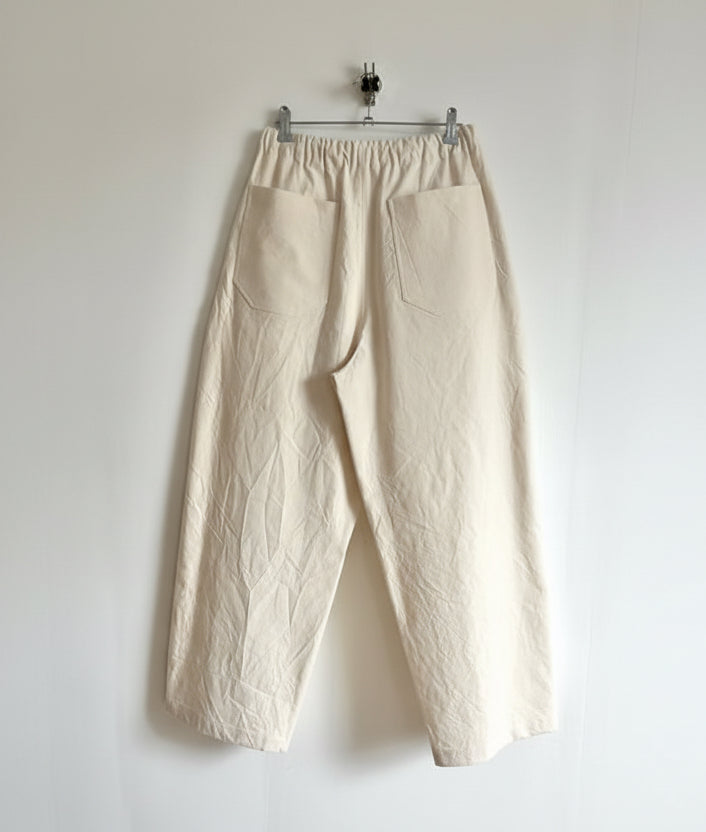 Hand Made Black Flower Trousers