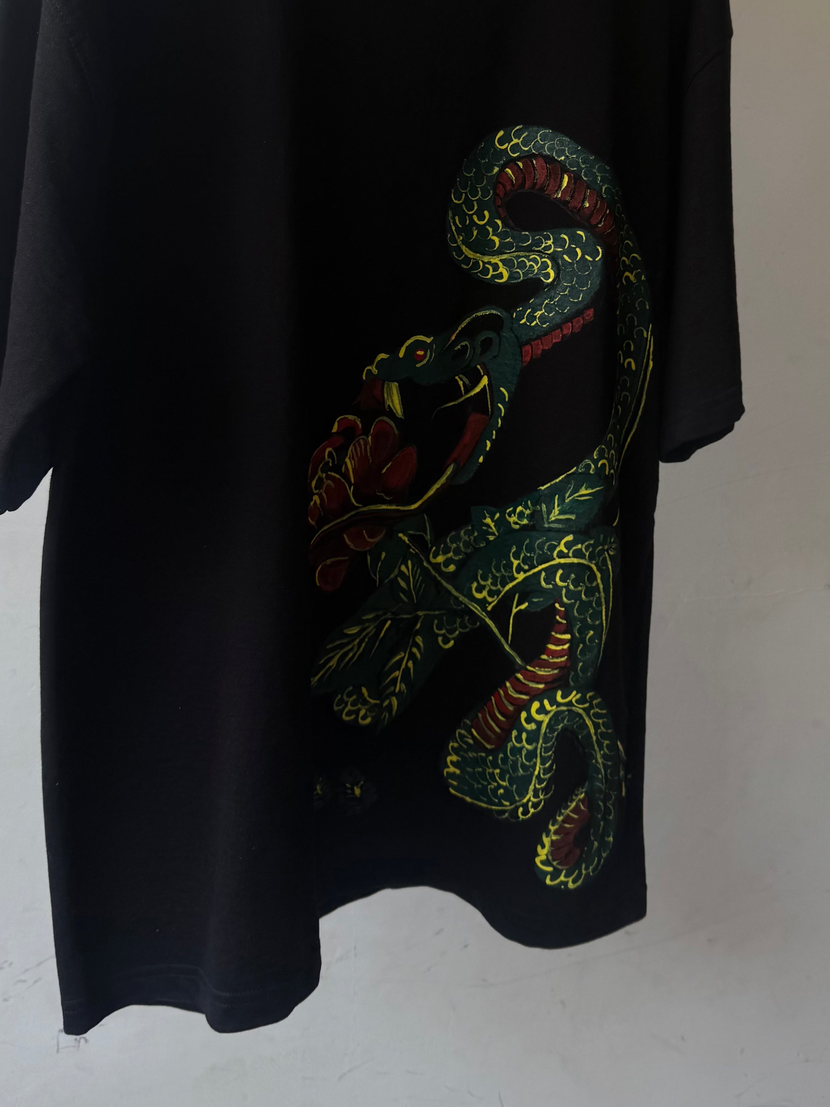 Cotton French Tarry Hand Painted T-shirt