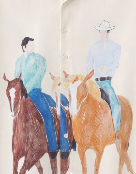 Over Sized Hand Painted Shirt