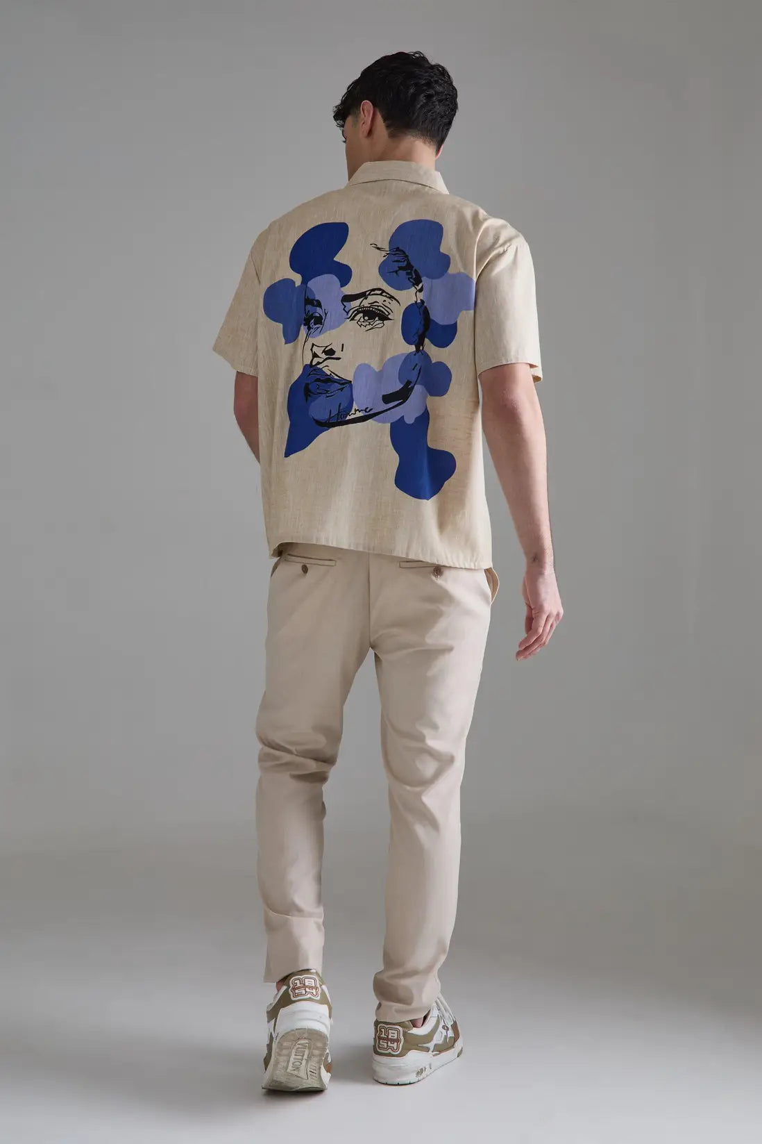 Pure Linen Hand Painted Shirt
